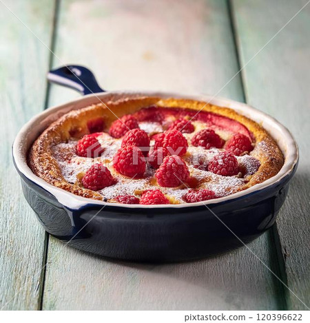 Raspberry Clafoutis 120396622