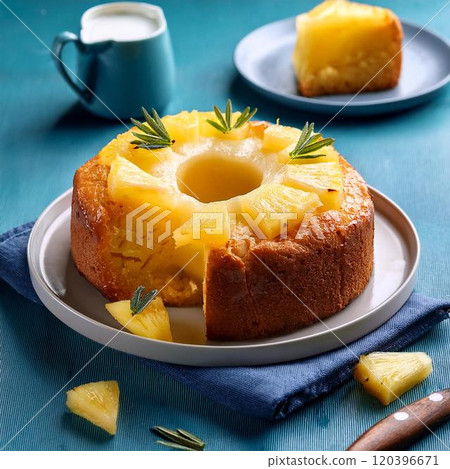 Roasted Pineapple Cake Roasted Pineapple Cake 120396671