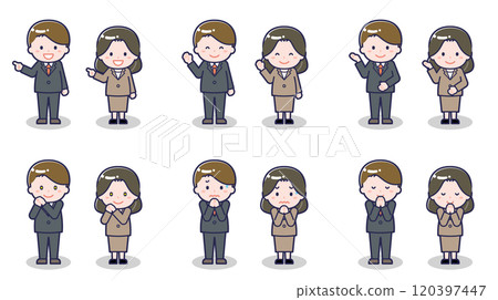 Men and women in suits 04 Men and women in suits 04 120397447