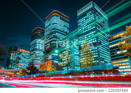 Image of the city at night 120397494
