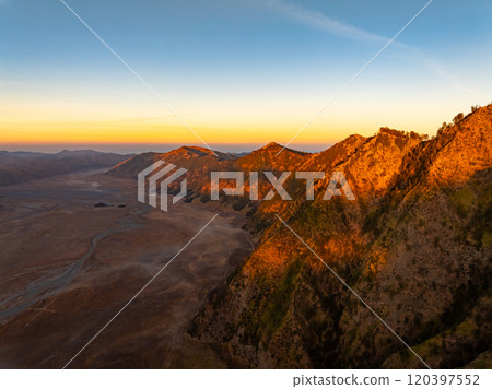 Amazing nature landscape view at East Java, Indonesia. Natural landscape background 120397552