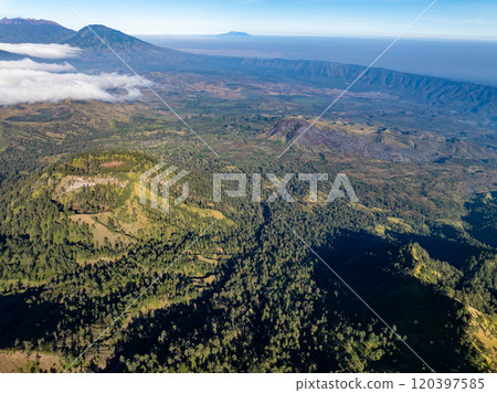 Amazing nature landscape view at East Java, Indonesia. Natural landscape background 120397585