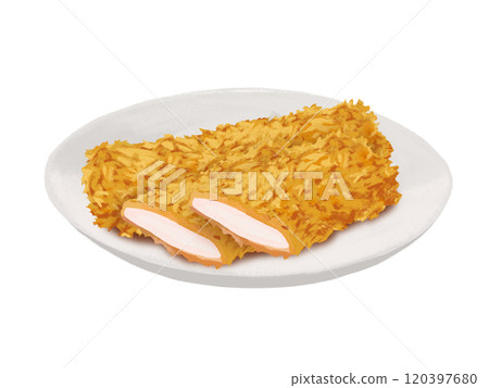 Fried squid (with plate) Fried squid (with plate) 120397680