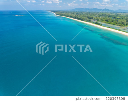 Beautiful sea surface in summer season seascape background ,Nature sea beach background,High angle view waves seascape nature view Beautiful sea surface in summer season seascape background ,Nature sea beach background,High angle view waves seascape nature view 120397806