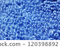 close up blue textile textured background 120398892