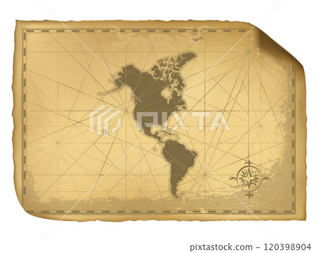 老美洲地圖02_深米色 老美洲地圖02_深米色 120398904