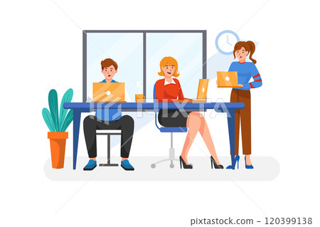 Business people working in office 120399138