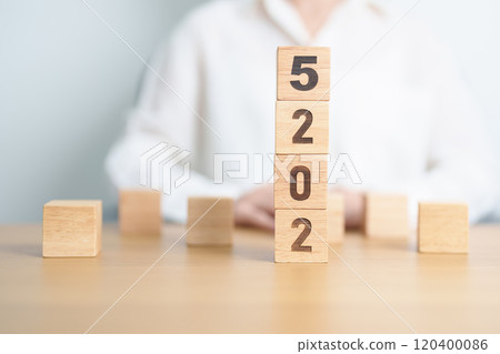 2025 year calendar block on table. goal, Resolution, strategy, plan, start, budget, mission, action, motivation and New Year concepts 2025 year calendar block on table. goal, Resolution, strategy, plan, start, budget, mission, action, motivation and New Year concepts 120400086