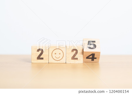 2024 end year to Happy New Year 2025 with Sad face block. Satisfaction, feedback, Review, mental health, eco sustainable and bad year concept 2024 end year to Happy New Year 2025 with Sad face block. Satisfaction, feedback, Review, mental health, eco sustainable and bad year concept 120400154