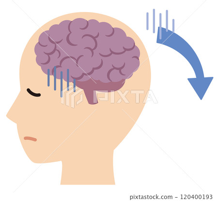 Brain stress fatigue Brain stress fatigue 120400193