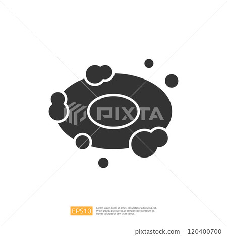A stylized illustration of an oval shape surrounded by circular elements, resembling a cosmic or abstract representation, possibly symbolizing a galaxy or nebula. A stylized illustration of an oval shape surrounded by circular elements, resembling a cosmic or abstract representation, possibly symbolizing a galaxy or nebula. 120400700