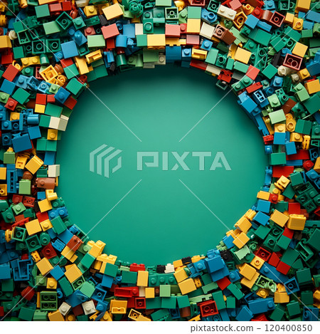 lego background with copyspace 120400850
