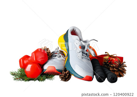 PNG, Sport, new year, sports set, isolated on white background. 120400922
