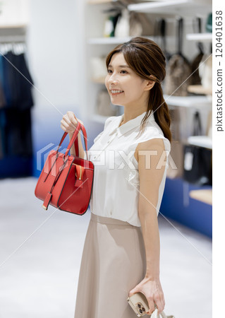 Female boutique shopping Female boutique shopping 120401638