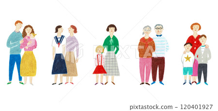 Hand drawn illustrations set of people 120401927