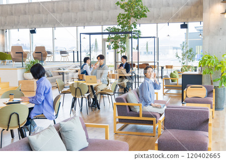 Men and women working in the designer's office 120402665