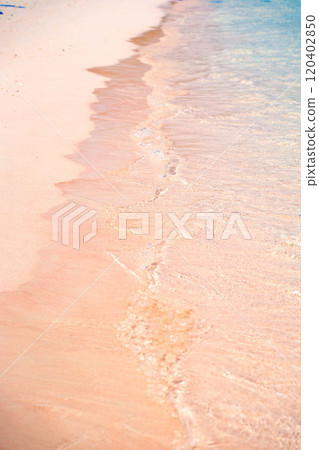 Pink Beach Sand, Komodo National Park, Indonesia 120402850