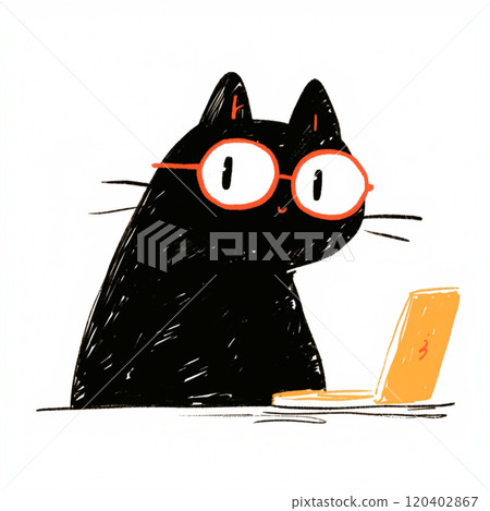 cat working 120402867