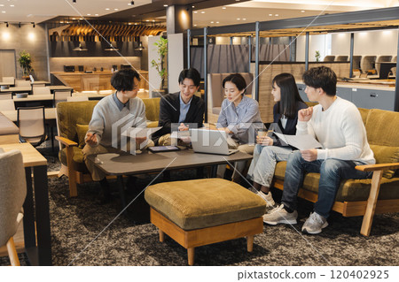 People working in the designer office People working in the designer office 120402925