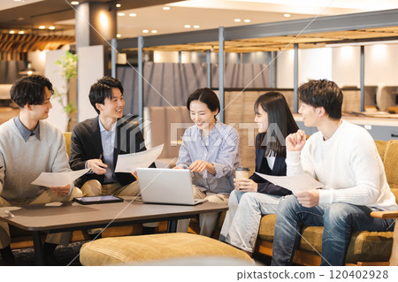 People working in the designer office 120402928