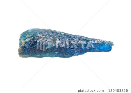 Natural Kyanite gemstone on white background 120403836