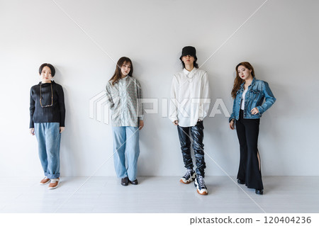 Unique fashion Men and women of Generation Z Unique fashion Men and women of Generation Z 120404236