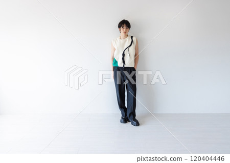 young man in quirky clothes young man in quirky clothes 120404446