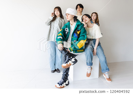 Gen Z men and women Gen Z men and women 120404592