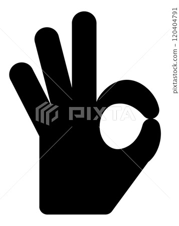 Finger OK sign 120404791