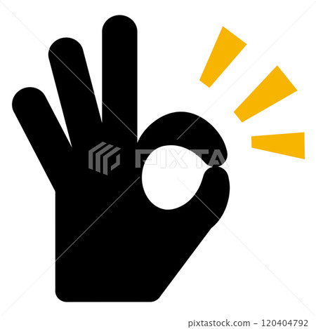 用手指標記OK 120404792