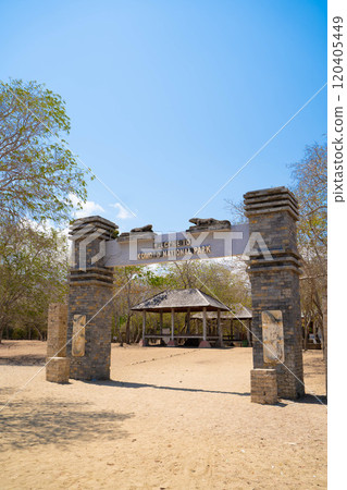 Entrance to Komodo National Park, Indonesia 120405449