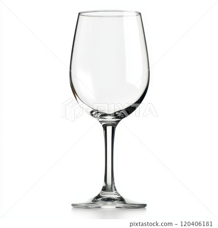 decorative crystal wine glass with tall stem, perfect for elegant dining. Its clear design enhances any table setting, adding touch of sophistication and charm 120406181