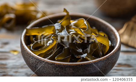A plate of fresh kelp pictures A plate of fresh kelp pictures 120406355