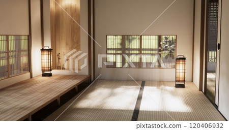 Muji style Empty modern japanese room minimal. 120406932