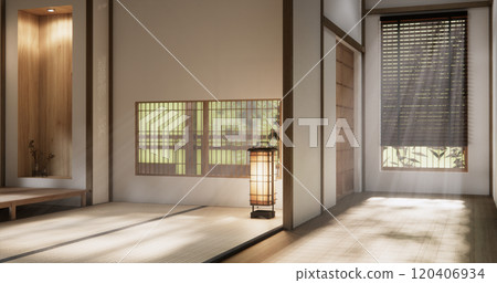 Muji style Empty modern japanese room minimal. 120406934