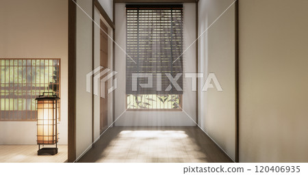 Muji style Empty modern japanese room minimal. 120406935