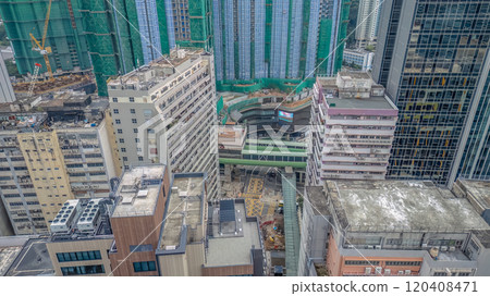 Wong Chuk Hang Industrial Area in Hong Kong Nov 16 2024 120408471