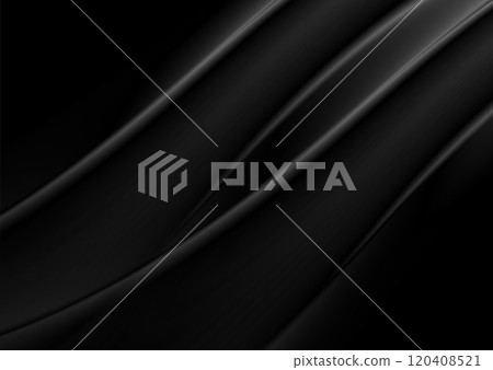 Abstract black smoke waves minimal background 120408521