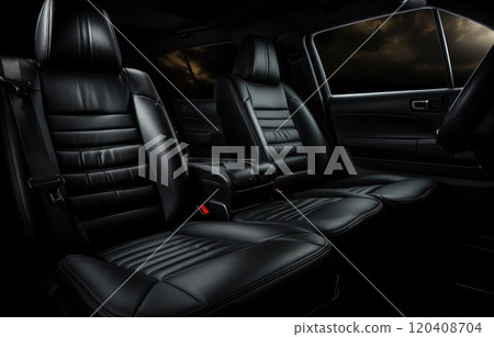car interior with cushion seats 120408704