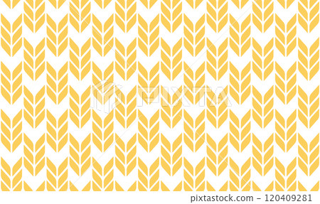 Wheat or rice grain pattern. Oat grain seamless background. Wheat cereal seed texture. Abstract organic seamless pattern. Vector illustration isolated on white background 120409281