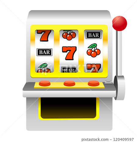 Slot machine illustration with texture Slot machine illustration with texture 120409597