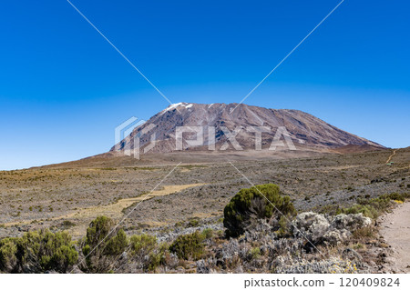 攀登坦尚尼亞的乞力馬扎羅山 120409824
