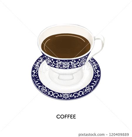 Coffee at a traditional Japanese cafe - illustrations with colored pencils Coffee at a traditional Japanese cafe - illustrations with colored pencils 120409889