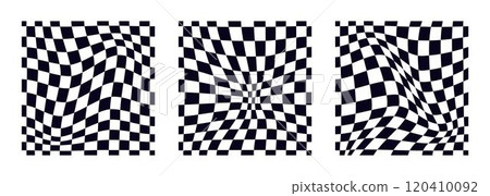 Psychedelic checkerboard pattern Psychedelic checkerboard pattern 120410092
