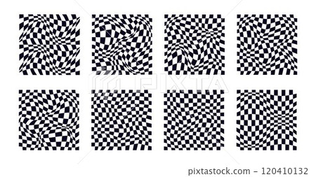 Psychedelic checkerboard pattern 120410132