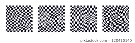 Psychedelic checkerboard pattern Psychedelic checkerboard pattern 120410140