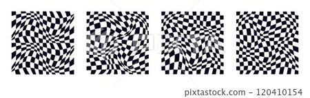 Psychedelic checkerboard pattern 120410154