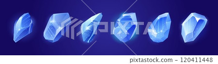 Crystal and ice game magic arctic piece vector 120411448
