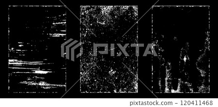 Black and white grunge. Distress overlay texture. Abstract surface dust and rough dirty wall background concept. Distress illustration simply place over object to create grunge effect. Vector EPS10. 120411468