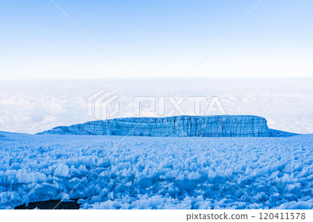 Rebman Glacier on Mount Kilimanjaro in Tanzania Rebman Glacier on Mount Kilimanjaro in Tanzania 120411578